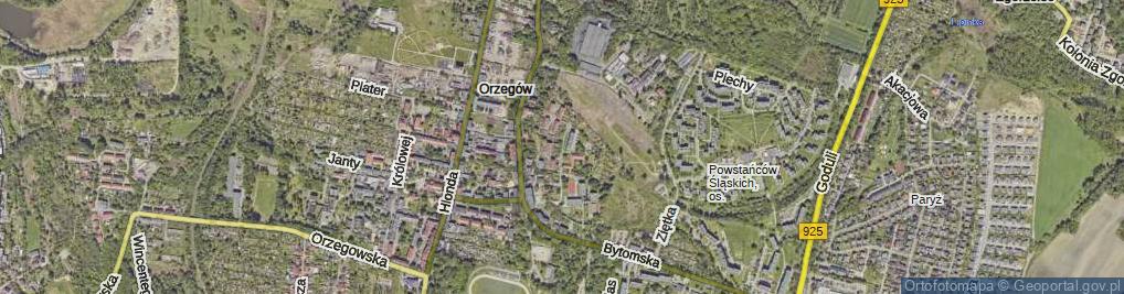 Zdjęcie satelitarne Piaseczna ul.